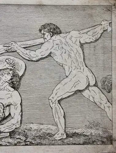 Centauromachia, drei friesartige Radierungen, Klassizismus, um 1818