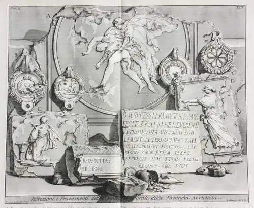 Giovanni Battista Piranesi (1720-1778) Radierung aus "Le Antichità Romane", 1835