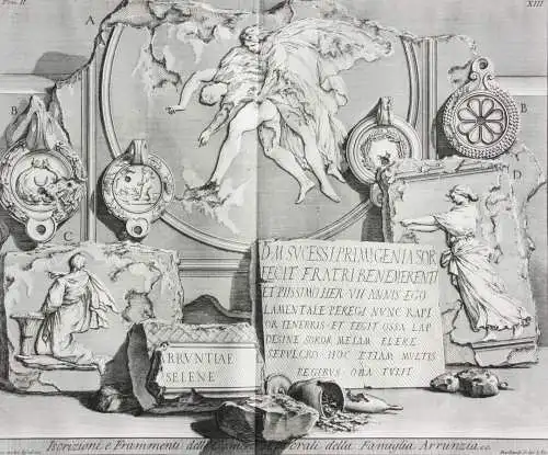 Giovanni Battista Piranesi (1720-1778) Radierung aus "Le Antichità Romane", 1835