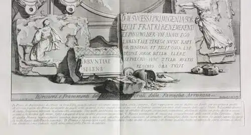 Giovanni Battista Piranesi (1720-1778) Radierung aus "Le Antichità Romane", 1835