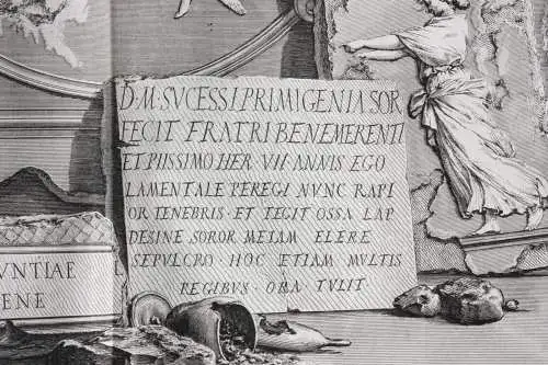 Giovanni Battista Piranesi (1720-1778) Radierung aus "Le Antichità Romane", 1835