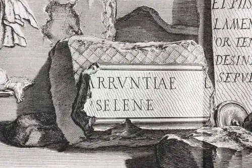 Giovanni Battista Piranesi (1720-1778) Radierung aus "Le Antichità Romane", 1835