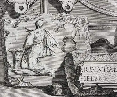 Giovanni Battista Piranesi (1720-1778) Radierung aus "Le Antichità Romane", 1835