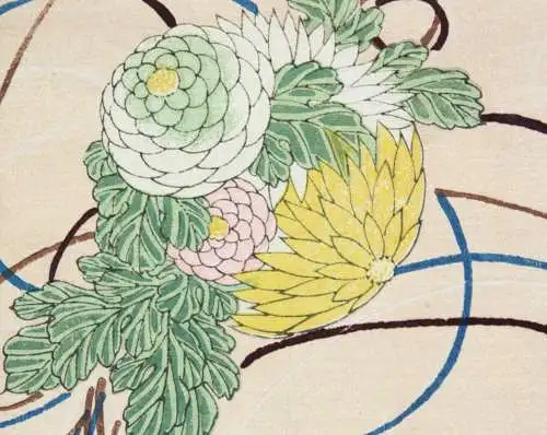 Kamisaka Sekka/Furuya Kôrin, Holzschnitt, Seite aus Shin Bijutsukai, Blumen 1901