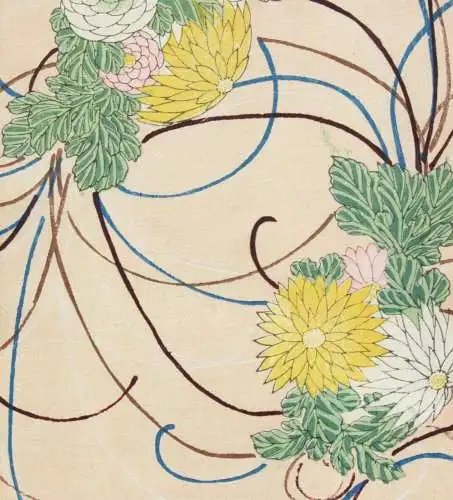 Kamisaka Sekka/Furuya Kôrin, Holzschnitt, Seite aus Shin Bijutsukai, Blumen 1901