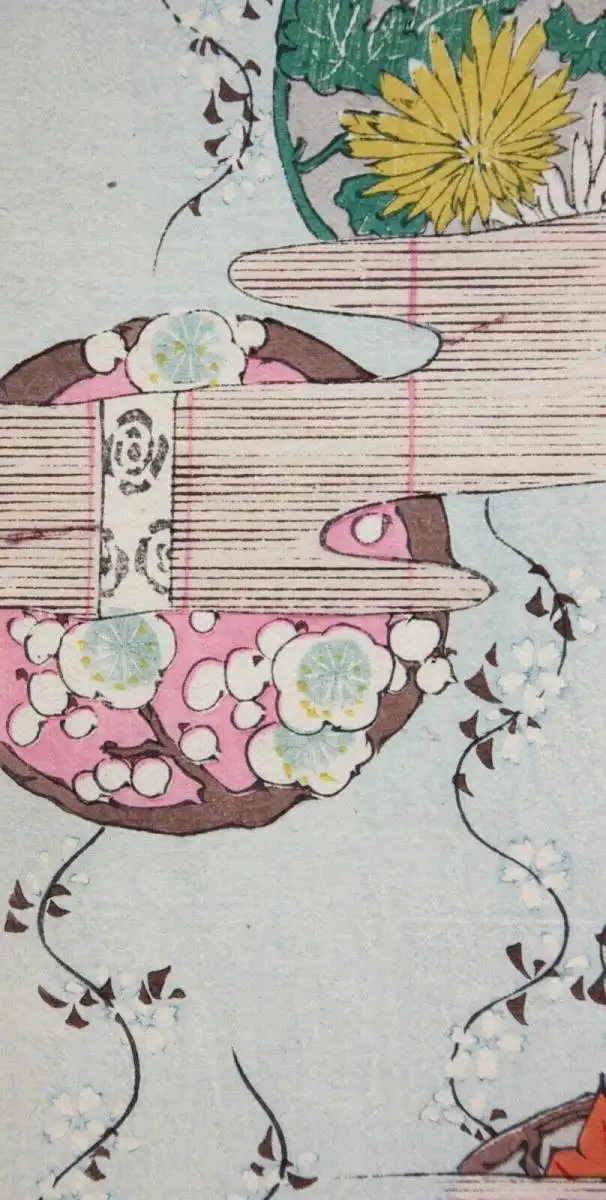 Kamisaka Sekka/Furuya Kôrin, Holzschnitt, Seite aus Shin Bijutsukai, Muster 1901 8