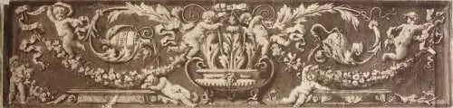 Jean Jacques Lagrenée (1739-1821), Aquatinta Radierung, Ornamentfries mit Putti