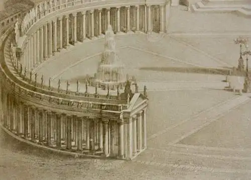 "Roma - Piazza di S. Pietro", Vintage Albuminabzug, Italien, um 1860/70