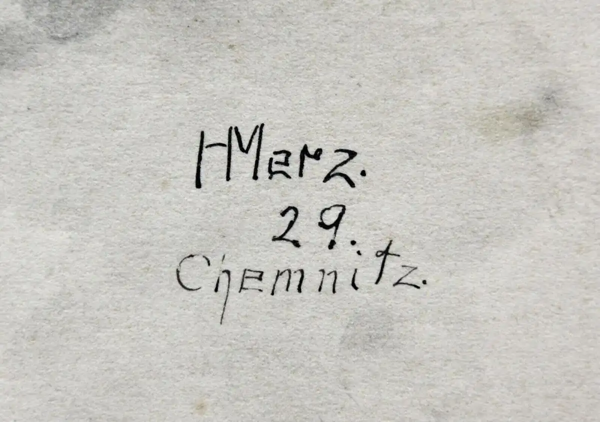 H. Merz, signiertes Aquarell, Tierstudie, Hund, Dänische Dogge, Great Dane, 1929 9