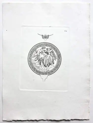 Henry Moses (um 1782 -1870) Kupferstich, etruskischer Spiegel, 1811