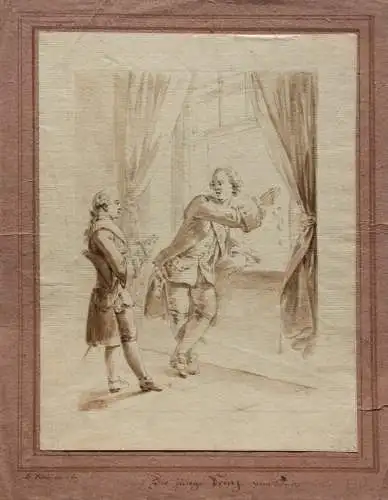 Christian Bernhard Rode (1725-1797), Zeichnung, Gellerts Fabel "Der junge Prinz"