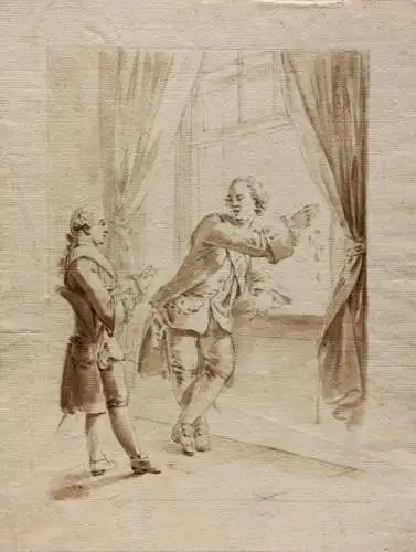 Christian Bernhard Rode (1725-1797), Zeichnung, Gellerts Fabel "Der junge Prinz"