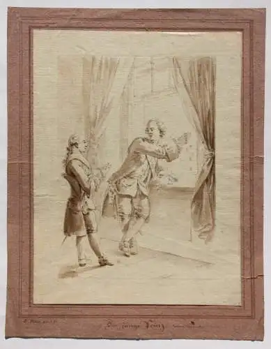 Christian Bernhard Rode (1725-1797), Zeichnung, Gellerts Fabel "Der junge Prinz"