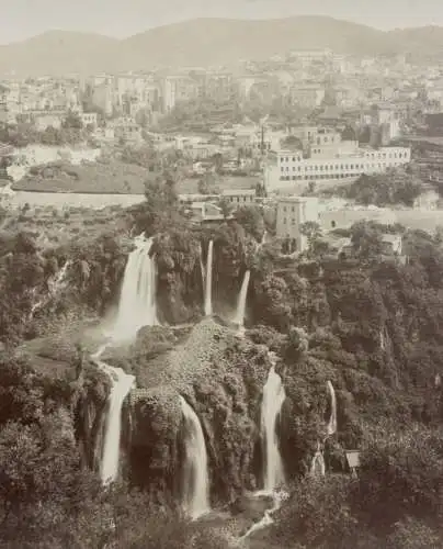 "Tivoli, Veduta generale", Vintage Albuminabzug, Italien, um 1860/70