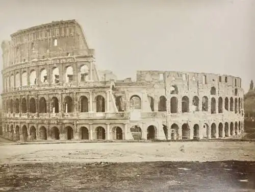 "Roma - Colosseo o Anfiteatro Flavio", Vintage Albuminabzug, Italien, um 1860/70