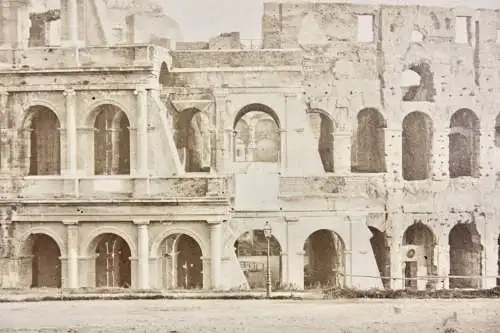 "Roma - Colosseo o Anfiteatro Flavio", Vintage Albuminabzug, Italien, um 1860/70