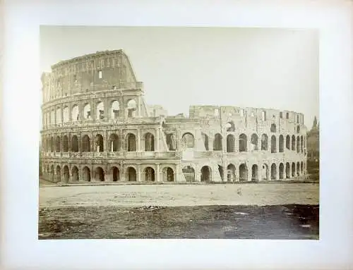 "Roma - Colosseo o Anfiteatro Flavio", Vintage Albuminabzug, Italien, um 1860/70