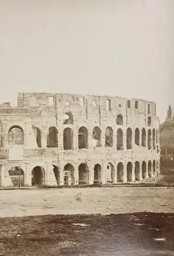 "Roma - Colosseo o Anfiteatro Flavio", Vintage Albuminabzug, Italien, um 1860/70