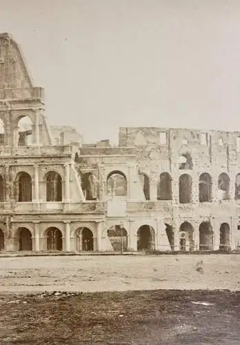 "Roma - Colosseo o Anfiteatro Flavio", Vintage Albuminabzug, Italien, um 1860/70