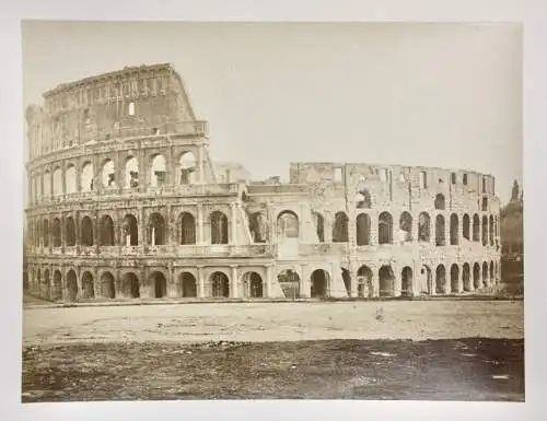 "Roma - Colosseo o Anfiteatro Flavio", Vintage Albuminabzug, Italien, um 1860/70