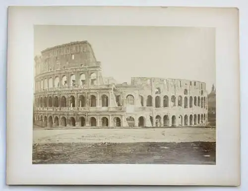 "Roma - Colosseo o Anfiteatro Flavio", Vintage Albuminabzug, Italien, um 1860/70