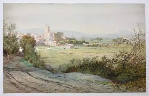 William Baptiste Baird (1847-1917) zugeschrieben, Aquarell "Saint-Raphael", 1882