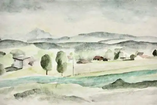 Henny Protzen-Kundmüller (1896-1967) zugeschr., Aquarell, Landschaft, um 1920/30