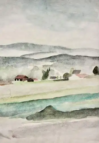 Henny Protzen-Kundmüller (1896-1967) zugeschr., Aquarell, Landschaft, um 1920/30