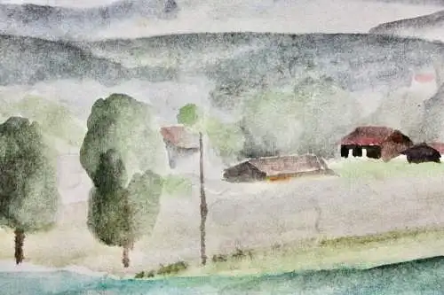 Henny Protzen-Kundmüller (1896-1967) zugeschr., Aquarell, Landschaft, um 1920/30