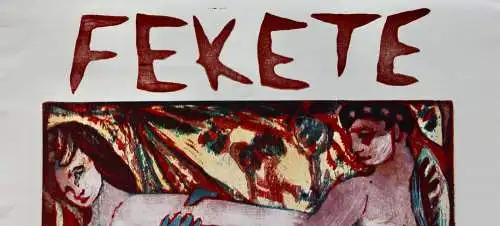 Esteban Fekete (1924-2009) Farbholzschnitt, Plakat Marburger Künstlerkreis, 1969