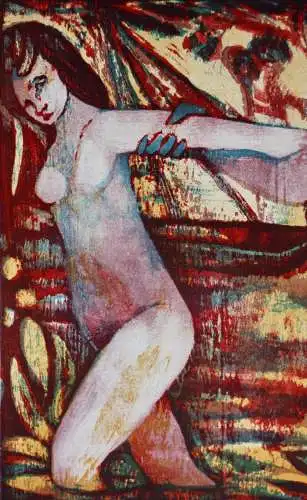 Esteban Fekete (1924-2009) Farbholzschnitt, Plakat Marburger Künstlerkreis, 1969
