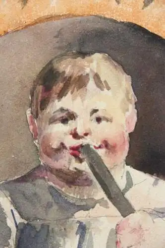 Zan Lakritz, Bärendreck, Réglisse, Aquarell, Entwurf für Werbegraphik, um 1900