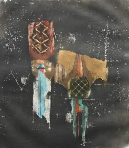 Johnny Friedlaender (1912-1992), signierte Farbradierung, ohne Titel, 1972