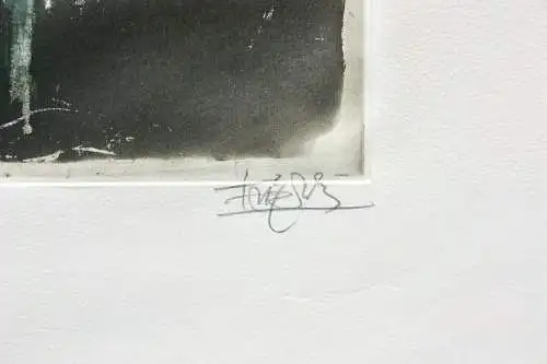 Johnny Friedlaender (1912-1992), signierte Farbradierung, ohne Titel, 1972
