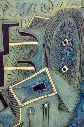 Pavel Alexandrowitsch Veshchev (1962) sign. Graphik, abstrakte Komposition, 1992