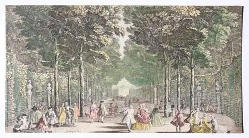 Benjamin Smith (1775-1833), altkol. Kupferstich, Gärten von Versailles, 1794