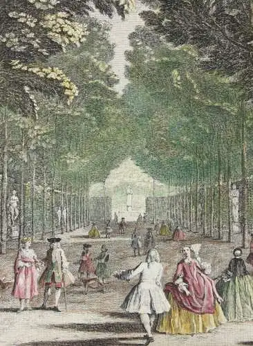 Benjamin Smith (1775-1833), altkol. Kupferstich, Gärten von Versailles, 1794