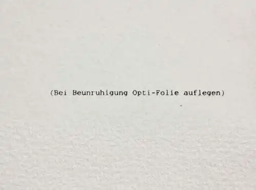 Claus Müller-Schloen (1953-2015), signierte Lithographie mit Opti-Folie, 1988