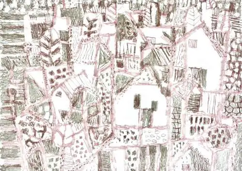Eduard Bargheer (1901-1979), signierte Farblithographie, "Blankenese", 1965