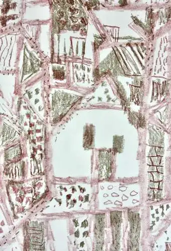 Eduard Bargheer (1901-1979), signierte Farblithographie, "Blankenese", 1965