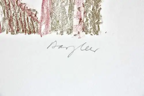 Eduard Bargheer (1901-1979), signierte Farblithographie, "Blankenese", 1965