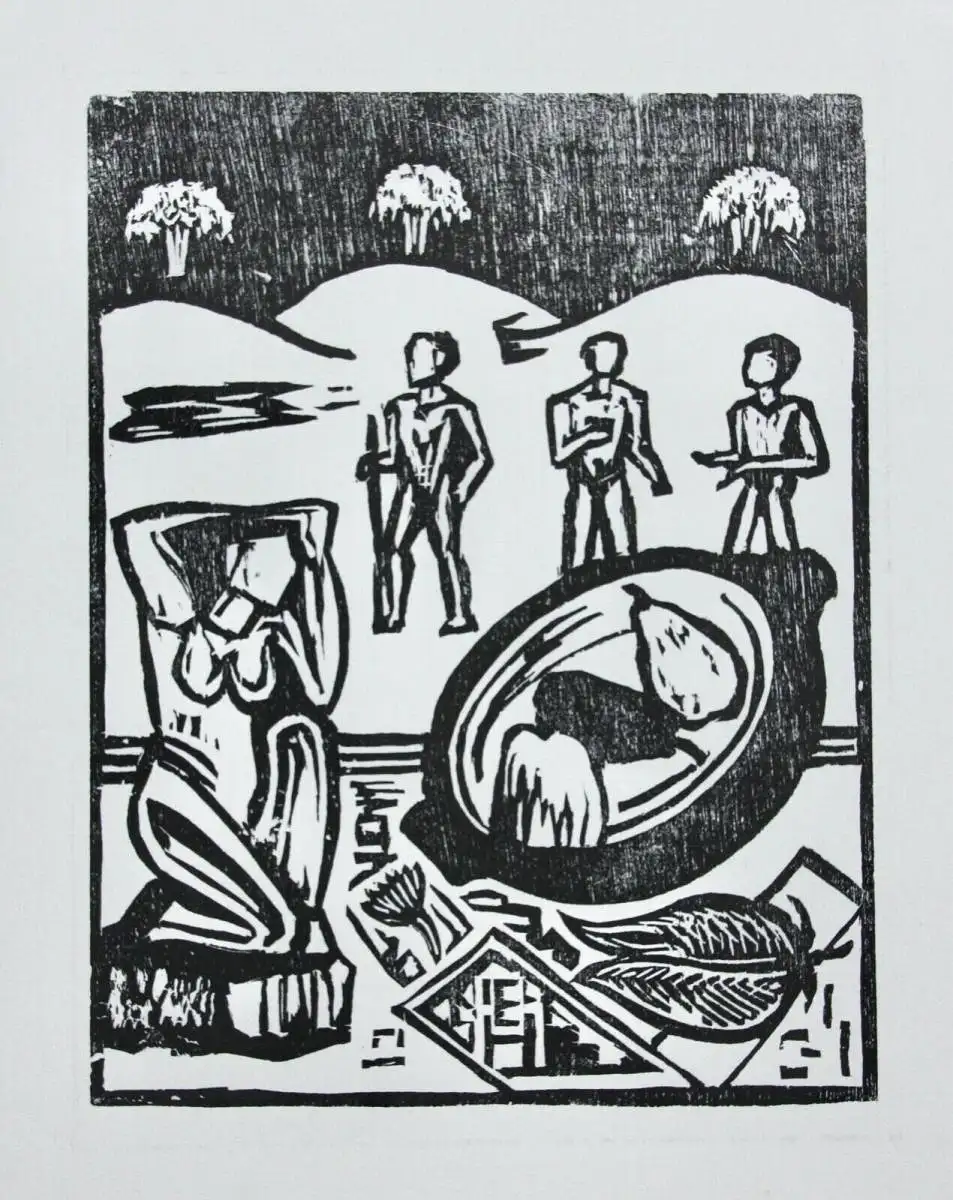 Erich Heckel (1883-1970) Holzschnitt 
