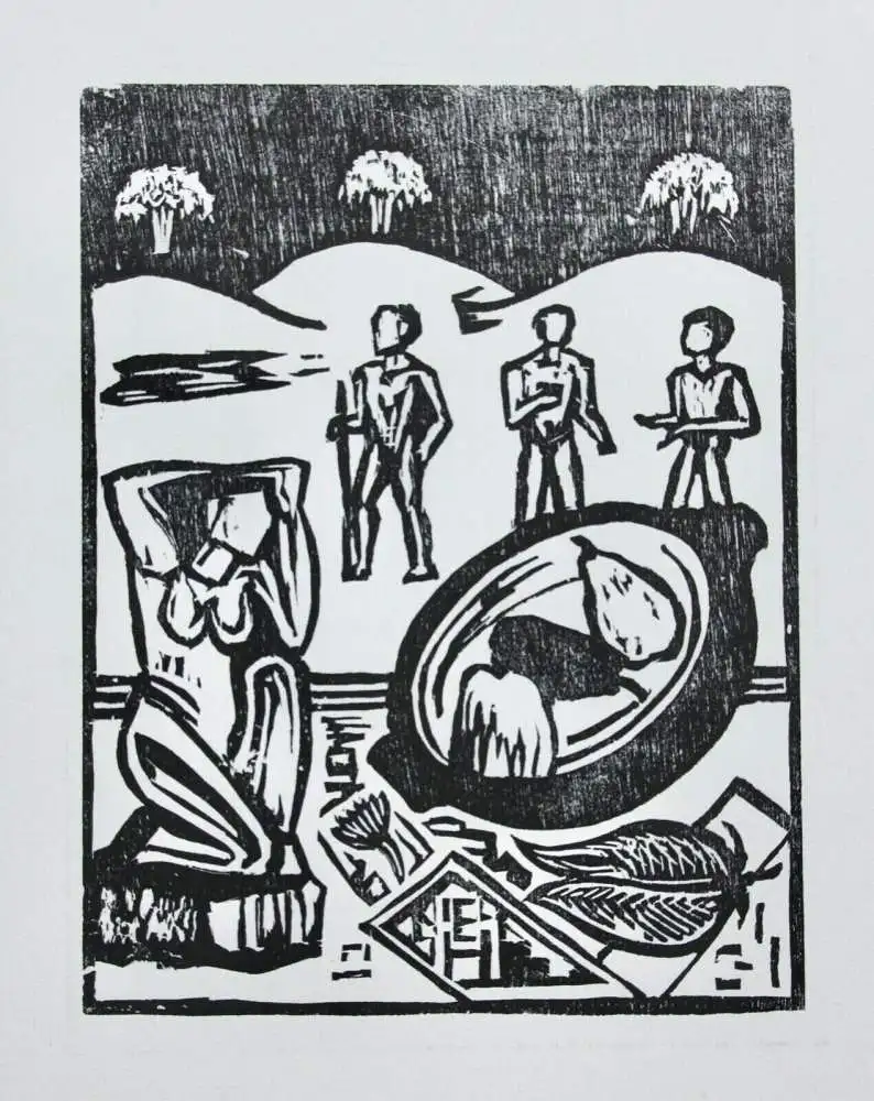 Erich Heckel (1883-1970) Holzschnitt 