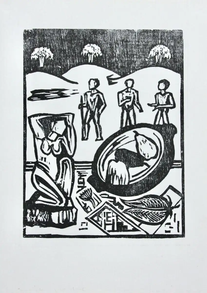 Erich Heckel (1883-1970) Holzschnitt 