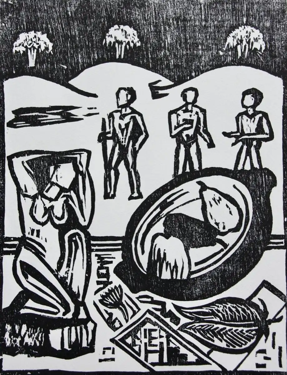 Erich Heckel (1883-1970) Holzschnitt 