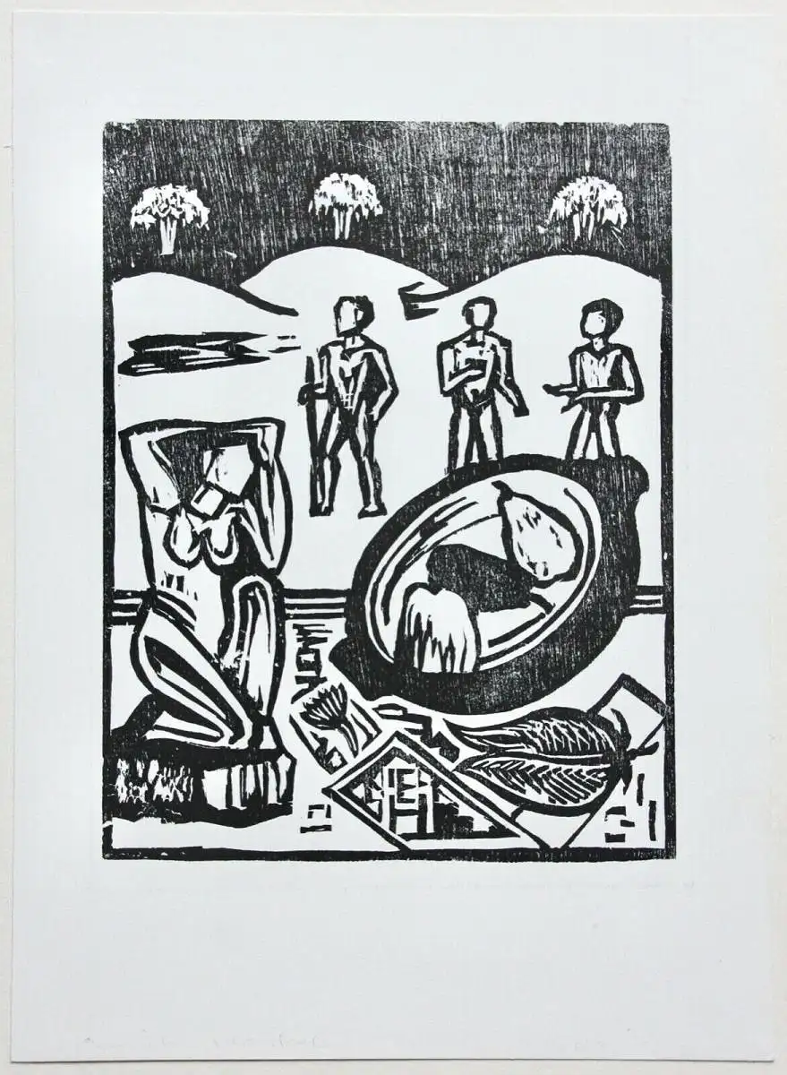 Erich Heckel (1883-1970) Holzschnitt 