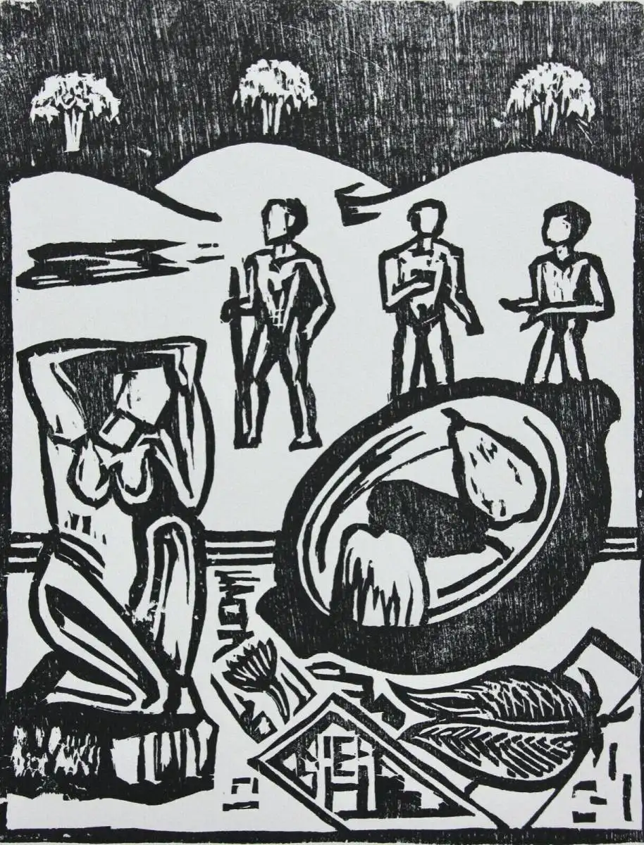 Erich Heckel (1883-1970) Holzschnitt 
