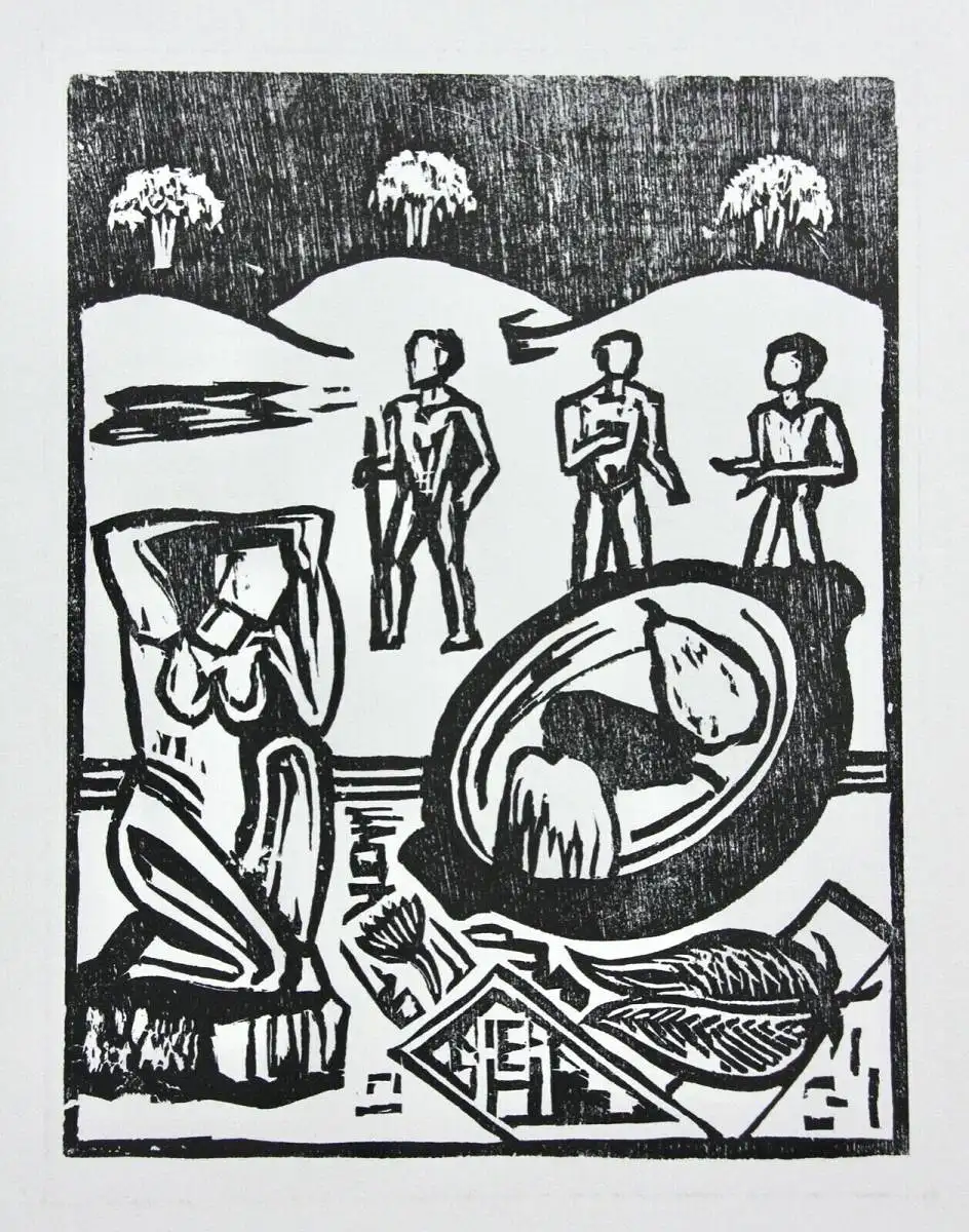 Erich Heckel (1883-1970) Holzschnitt 