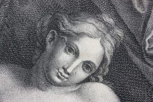 Giovanni Girolamo Frezza (1659-1741), Radierung "Venus couchée", Aphrodite, 1728