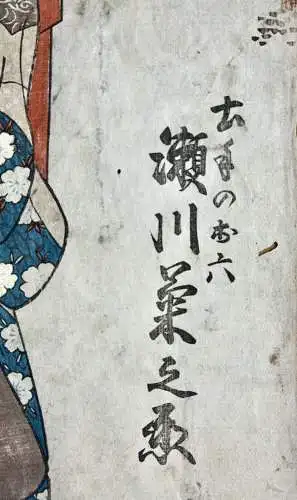 Utagawa Kunisada, Toyokuni III (1786-1864) Ukiyo-e, Ôban, Actor Segawa Kikunojo